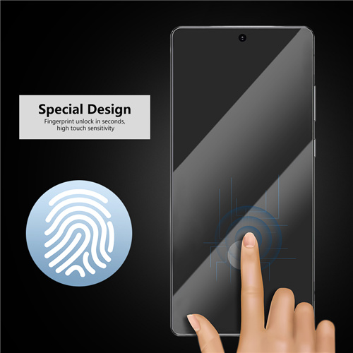  fingerprint ID input and unlock glass