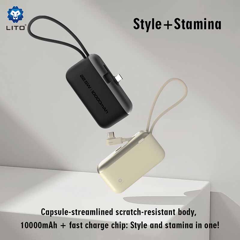 power bank with cables