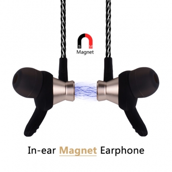 الكمبيوتر المحمول سماعة باس المعدنية المغناطيسي في الأذن الأذن
