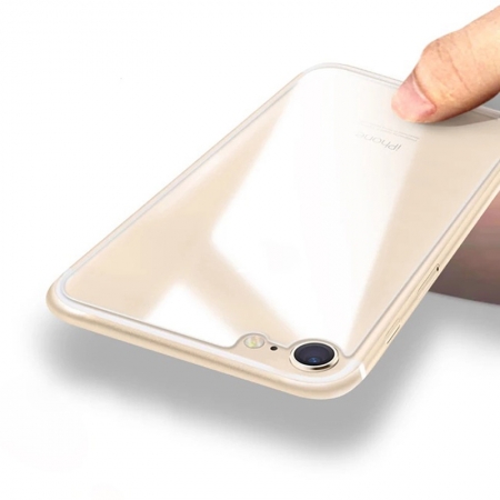 IPhone 8 عالية الوضوح واضح العودة خفف زجاج الشاشة حامي درع 