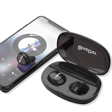 OneDer W12 ممتاز تأثير الصوت IPX5 للماء صحيح سماعات بلوتوث اللاسلكية V5.0 ستيريو 