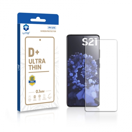  ليتو . D + 0.2mm رقيقة جدا سامسونج Galaxy S21 حامي الشاشة الزجاج المقسى 