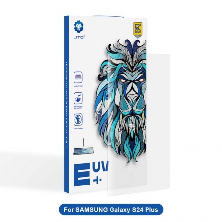 واقي شاشة من الزجاج المقوى بغطاء كامل ثلاثي الأبعاد من Lito لهاتف Samsung Galaxy S24 Plus
         
