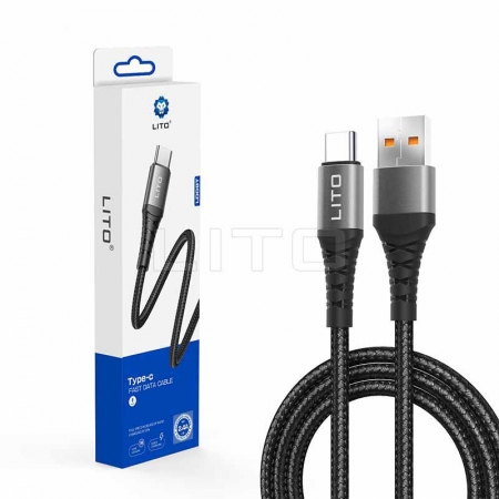 كابل شحن USB بسلك مضفر من Lito LD08 