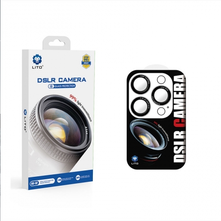 واقي زجاجي من التيتانيوم لكاميرات DSLR من LITO لهاتف iPhone 