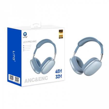 سماعة رأس بلوتوث LE11 PRO ANC لاسلكية مزودة بخاصية إلغاء الضوضاء مع بلوتوث 5.4 HiFi Audio عمر بطارية طويل OEM ODM بالجملة 
