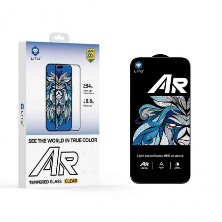 LITO D+ MAX AR SE زجاج كامل مقوى مضاد للانعكاس لهاتف iPhone 17 