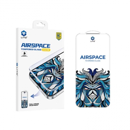 LITO D+ MAX AIR SPACE زجاج مقوى شفاف بدون إطار 