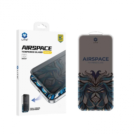 LITO D+ MAX AIR SPACE زجاج مقوى بدون إطار للخصوصية 