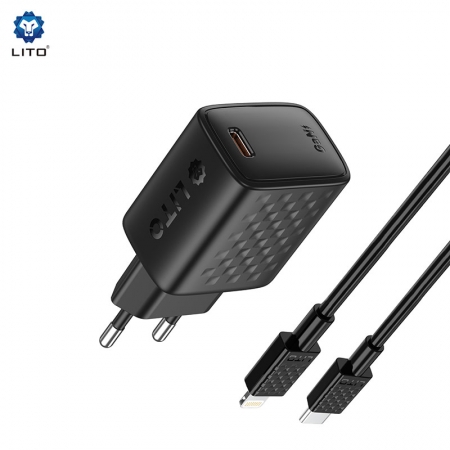 شاحن LITO LC13 GaN سريع بقدرة 20 واط مع منفذ USB-C 