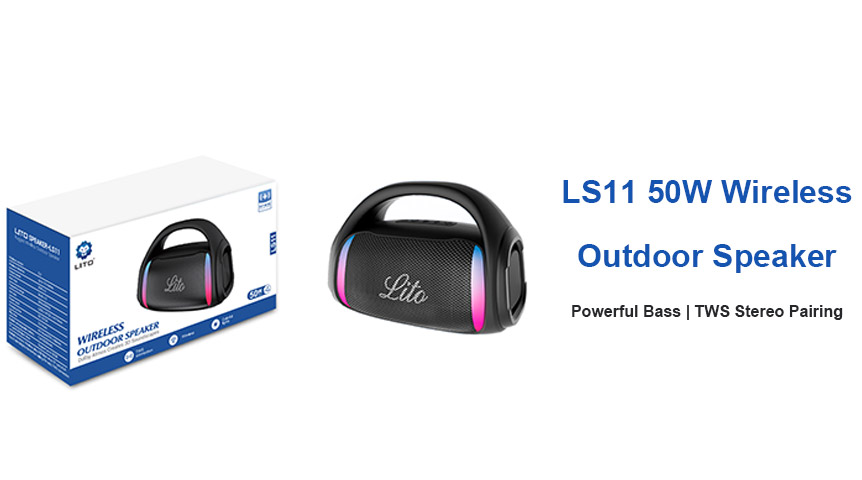 مكبر صوت لاسلكي خارجي Lito LS11 بقوة 50 واط