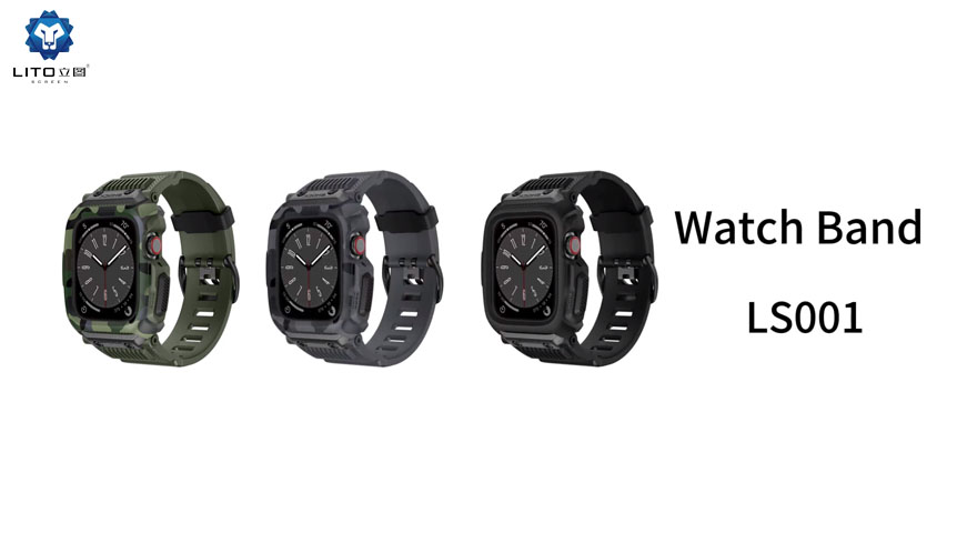 حزام ساعة مدمج بتصميم مموه من Lito لساعة Apple Watch 9