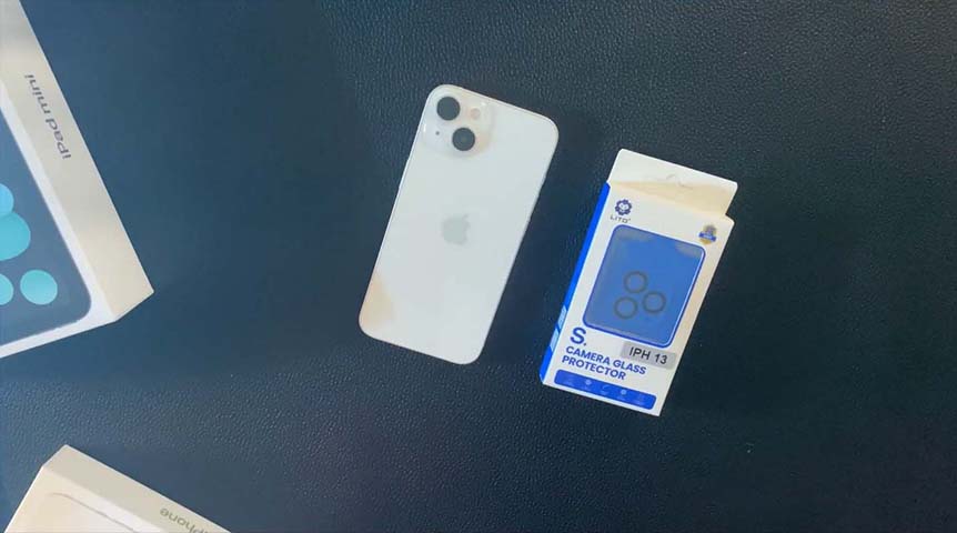 iPhone 13 Pro Max 3D Clear Full Glue Full Cover Camera Glass Len حامي الشاشة

