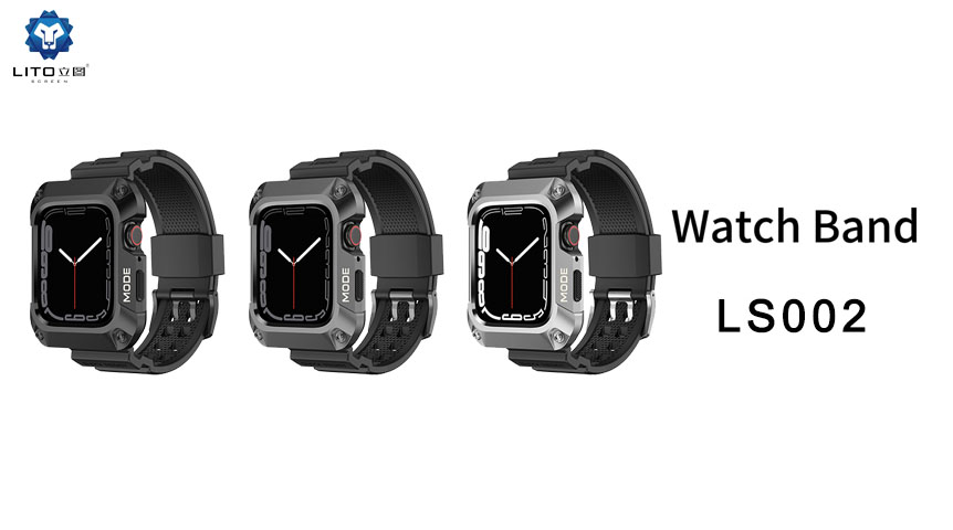 Lito LS002 حزام ساعة متكامل بتصميم معدني لساعة Apple Watch 9