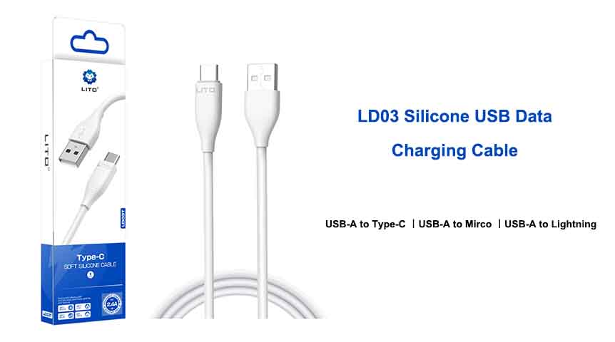 LD03 كابل شحن بيانات USB سيليكون
    