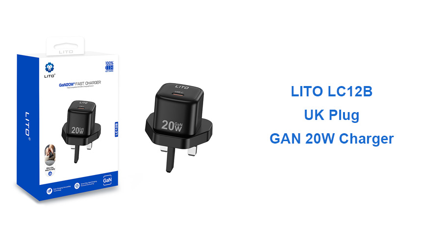 صغير لكن قوي؟ شاحن LITO LC12 GaN بقوة 20 واط (بريطاني)