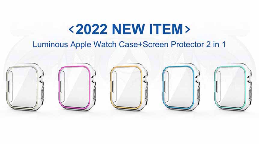 LITO Luminous Apple Watch Case + واقي شاشة 2 في 1
