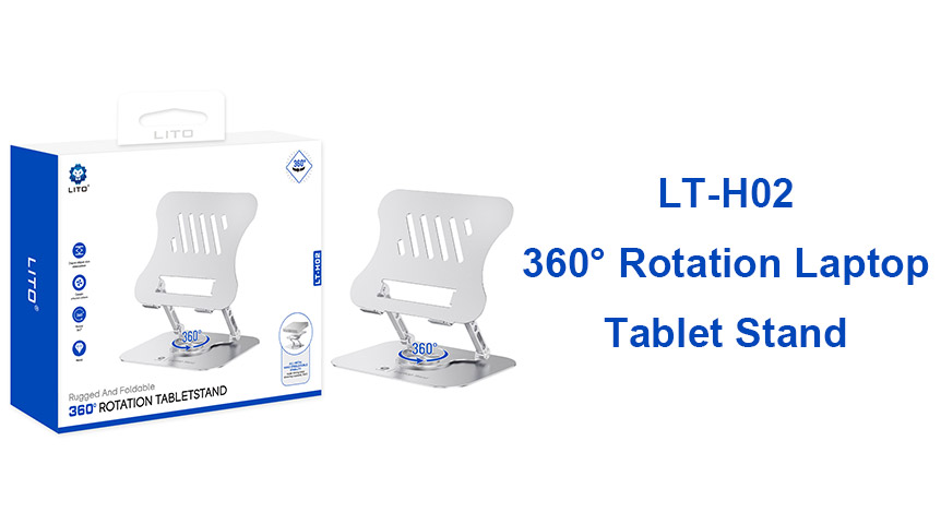قم بترقية إعداد مكتبك: حامل اللابتوب والتابلت القابل للدوران 360 درجة LITO LT-H02 360° Laptop & Tablet Stand